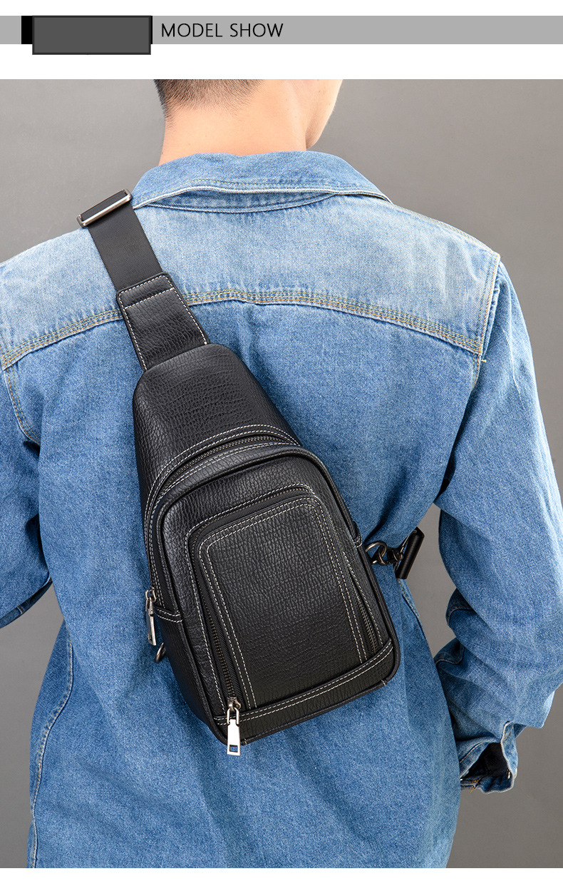 Marant Herren-Umhängetasche mit großem Fassungsvermögen, Herrentasche aus echtem Leder, Herren-Umhängetasche, Näh-Brusttasche, Herren-Crossbody-Brusttasche_voghion.com