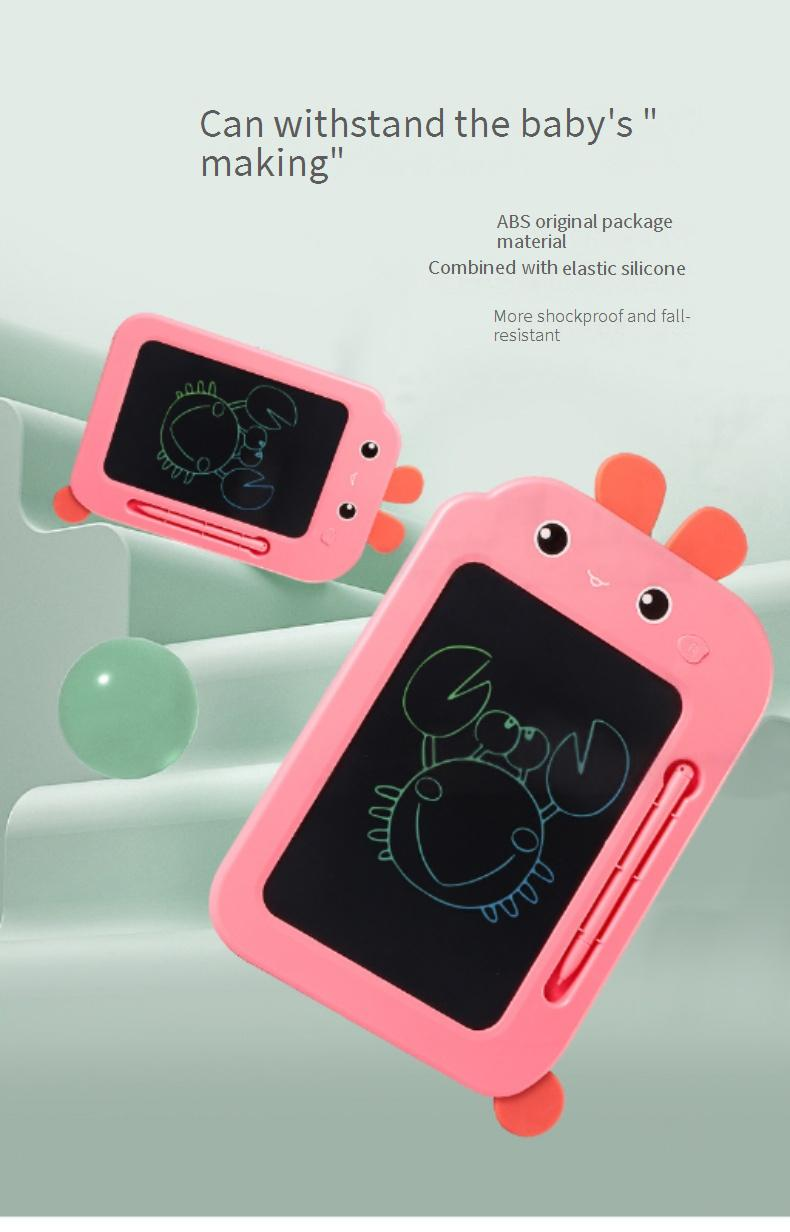 LCD Writing Tablet For Kids - Colorful Drawing & Doodle Board With Erasable Function, Fun Cartoon Designs_voghion.com