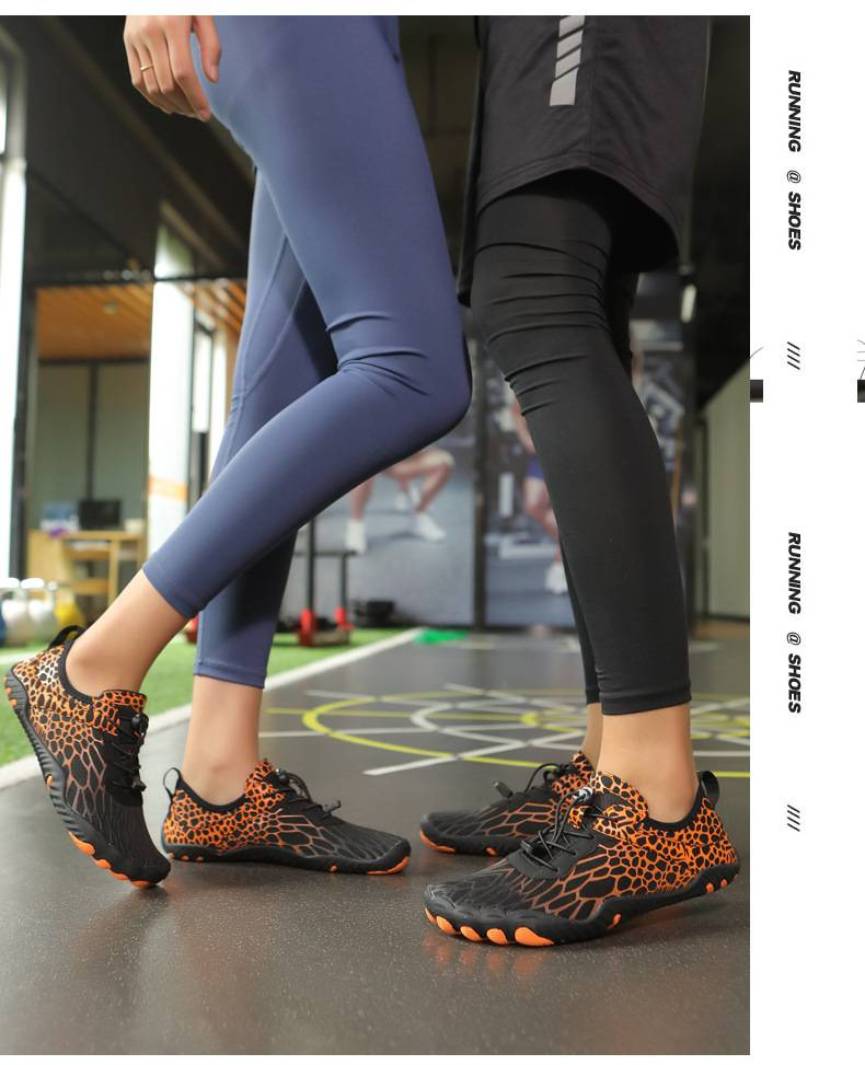 Scarpe da acqua a piedi nudi per uomo e donna - Design a cinque dita ad asciugatura rapida | Suola in gomma antiscivolo | Yoga, spiaggia e trail running (diversi colori e taglie)_voghion.com