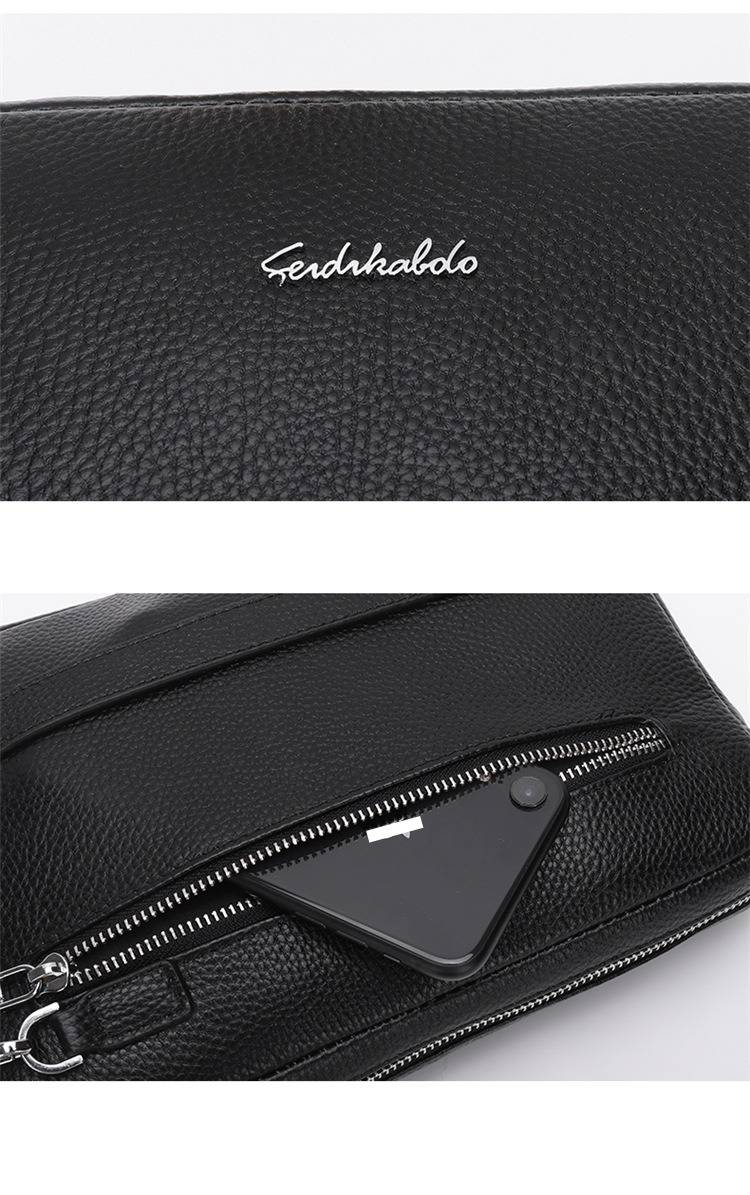 Bolso de mano para hombre, bolso de muñeca, bolso portátil para hombre, bolso de negocios informal sencillo, ligero, de gran capacidad, bolso para teléfono móvil de alta gama._voghion.com