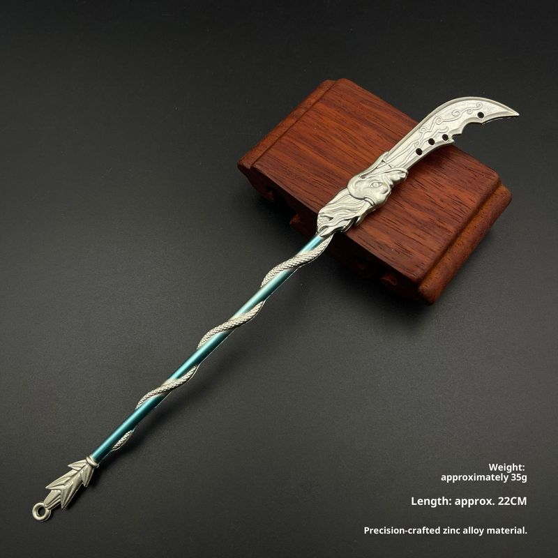 Exquisite Three Kingdoms Five Tiger Generals Metal Art Collection - Guan Yu, Zhang Fei, Huang Zhong, Ma Chao, Zhao Yun Weapon Replicas_voghion.com