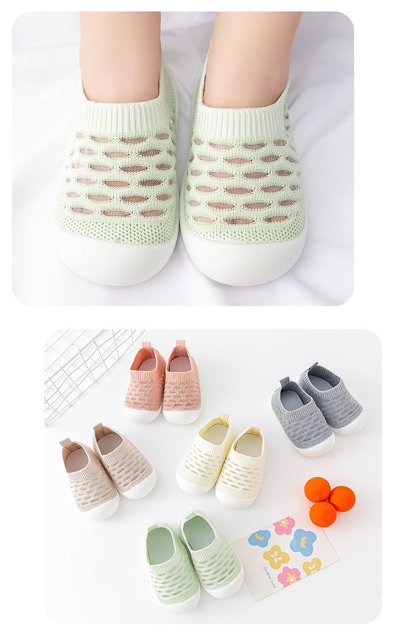 Sapatos de bebê para criança, sola macia, malha respirável, sandálias de verão antiderrapantes, sapatos infantis de 6 meses a 3 anos_voghion.com