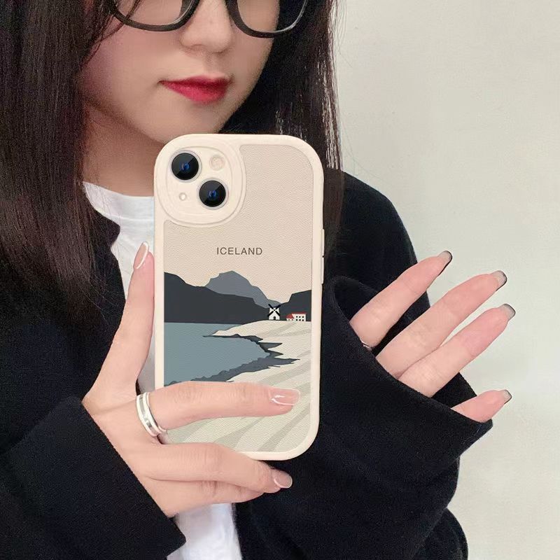 Icelandic Landscape Suitable 14 Phone Case IPhone 12/13 ProMax Fashion 11 Silicone 7 Anti Drop_voghion.com