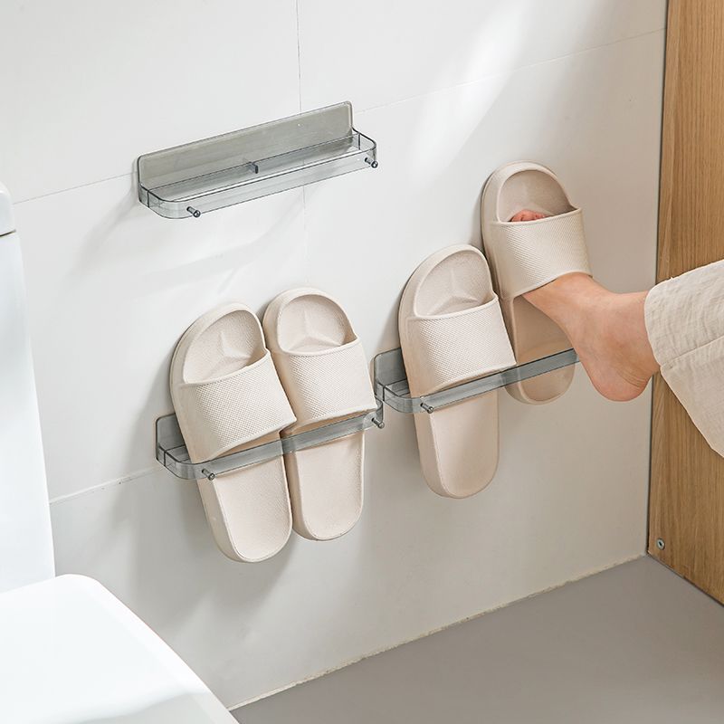 Bathroom perforated slipper rack, bathroom storage rack, shoe storage rack, toilet wall hanging rack, drainage rack_voghion.com