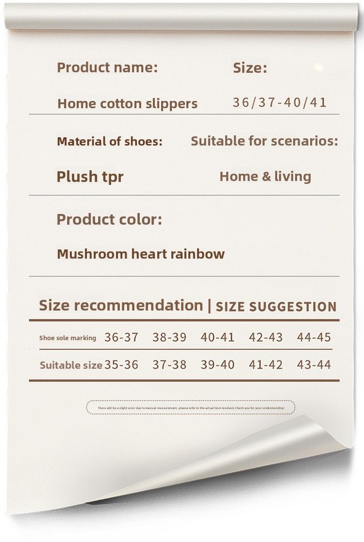 Pantofole calde in peluche arcobaleno per interni ed esterni, in cotone, per donne, per Halloween e inverno_voghion.com