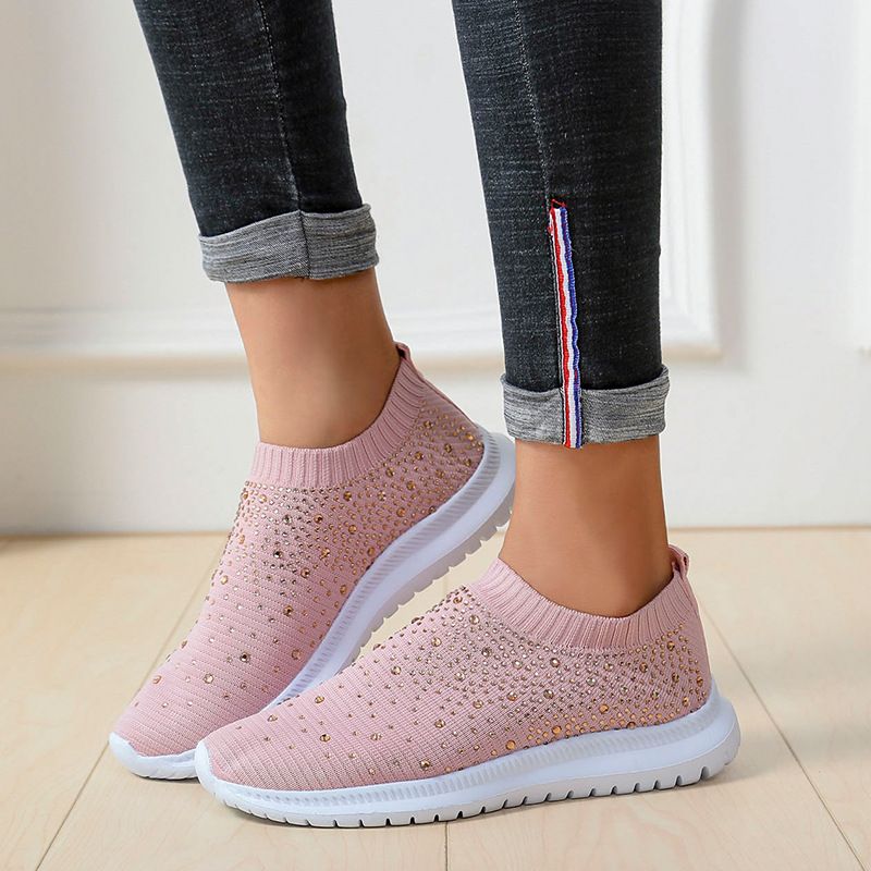 Large Size Rhintone Elastic Socks, Casual Men's And Women's Sports Sho, MD Sole Fly Woven Breathable Lightweight_voghion.com