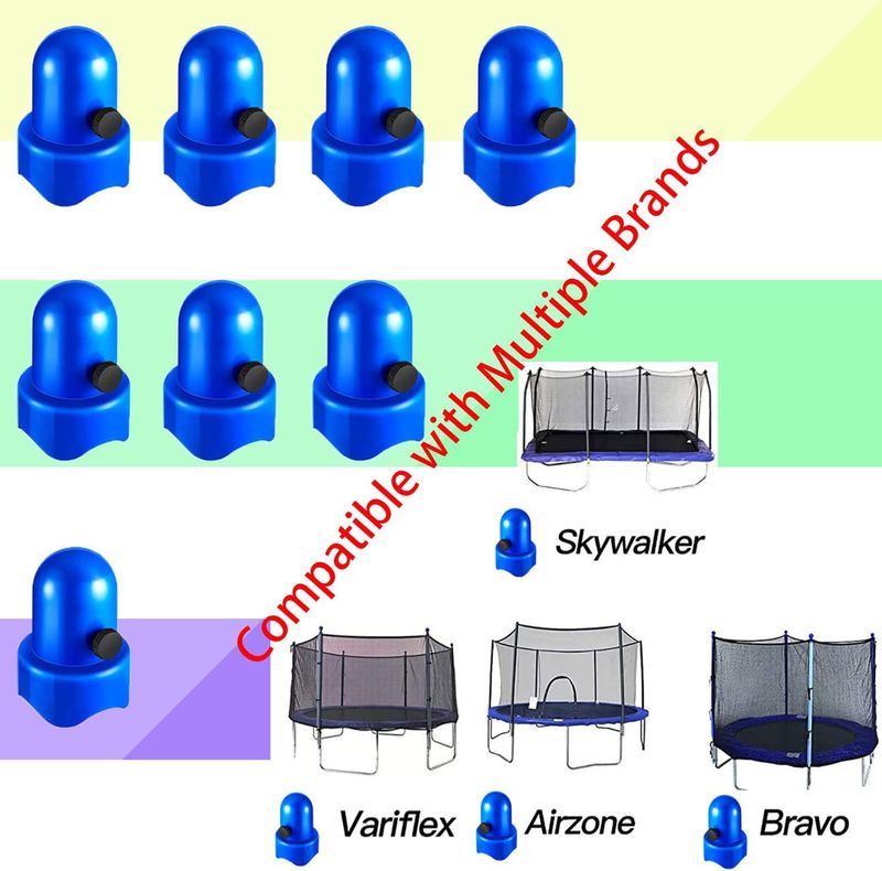 Joint de filet de trampoline, capuchon de tige de trampoline de sécurité, capuchon de tige d'étanchéité de trampoline de diamètre de remplacement avec pouce à vis_voghion.com