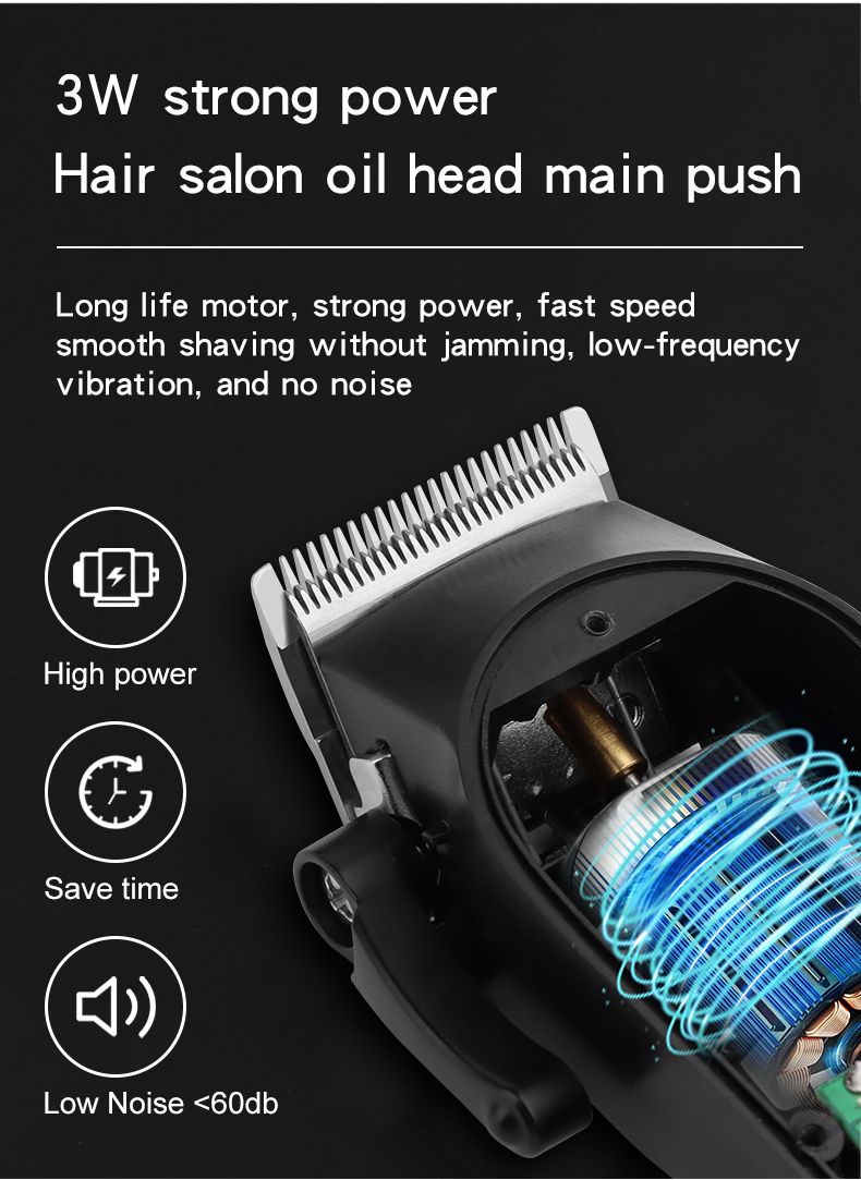 HIENA professionell klippmaskin för barberare HYN-212 elektrisk hårtrimmer, klippmaskin för män, rakapparat_voghion.com