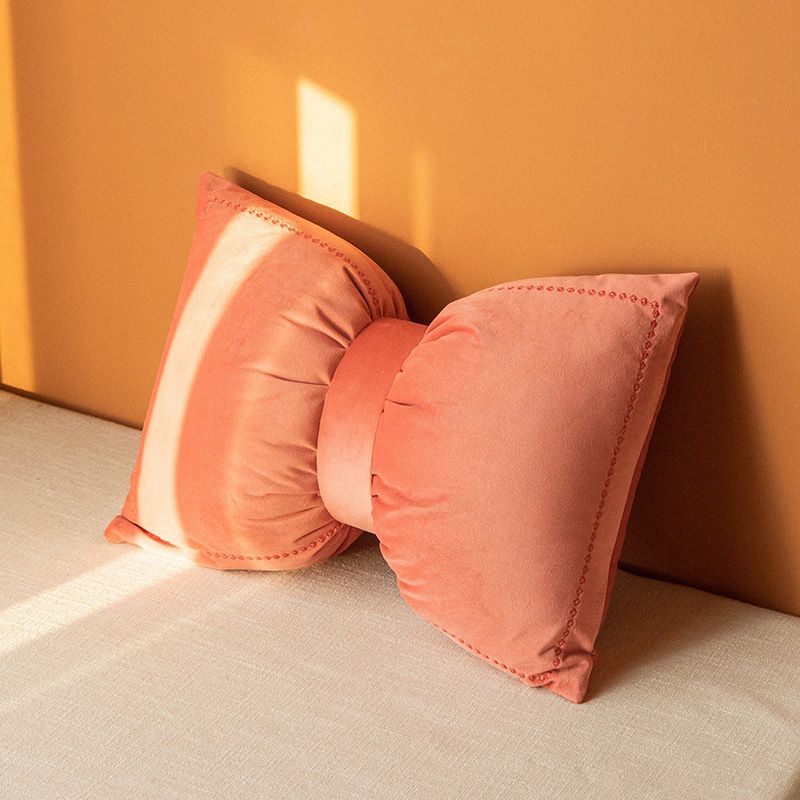 Bel İçin İşlemeli Kadife Fiyonk Yastık, Tavandan Tabana Pencere Başlığı Yastıkları İçin Uygundur._voghion.com
