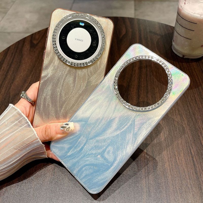 Suitable For Huawei Pura70pro Feather Yarn Case P60 Advanced Sense MATE60 Phone Lens Protective Cover_voghion.com