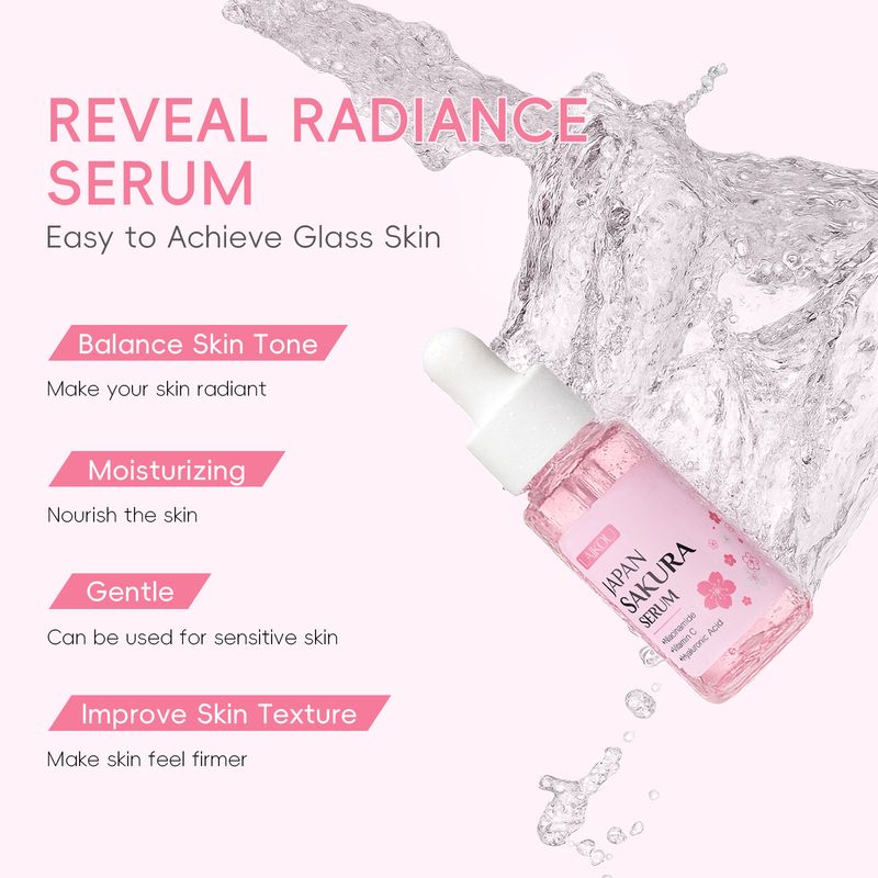 Siero Sakura Essence 17mltemu Versione con Scatola Colorata Siero Viso Qualifica Completa in Inglese_voghion.com