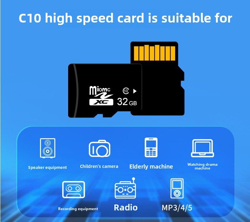 Memory Cards 16GB 32GB 64GB Class 10 Storage Micro TF Card fir Telefon PC Tablet Mini SD Card 128GB 256GB High Speed_voghion.com