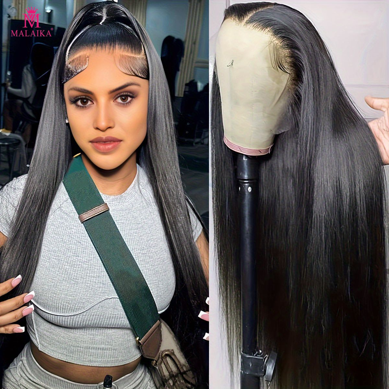 Peluca de encaje brasileña recta de la peluca del frente del cordón de las pelucas del cabello humano 13x4 para las mujeres_voghion.com