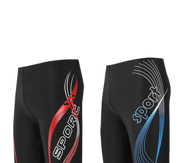 Herrenbekleidung Herren-Badehose Herren-Bademode Fünf-Punkt-Badehose Wettkampf-Badehose Offset-Badehose_voghion.com