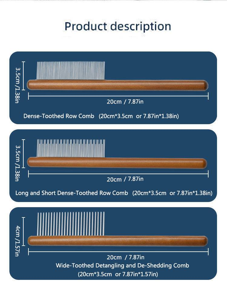 Pet Comb, Removes Loose And Dead Hair, Prevents Tangling, Cleans Fur, Eliminates Fleas And Other Dirt_voghion.com