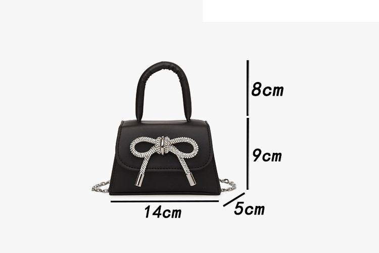 Ins niche French textured bag female 2024 new bow small square bag stylish shoulder messenger bag_voghion.com