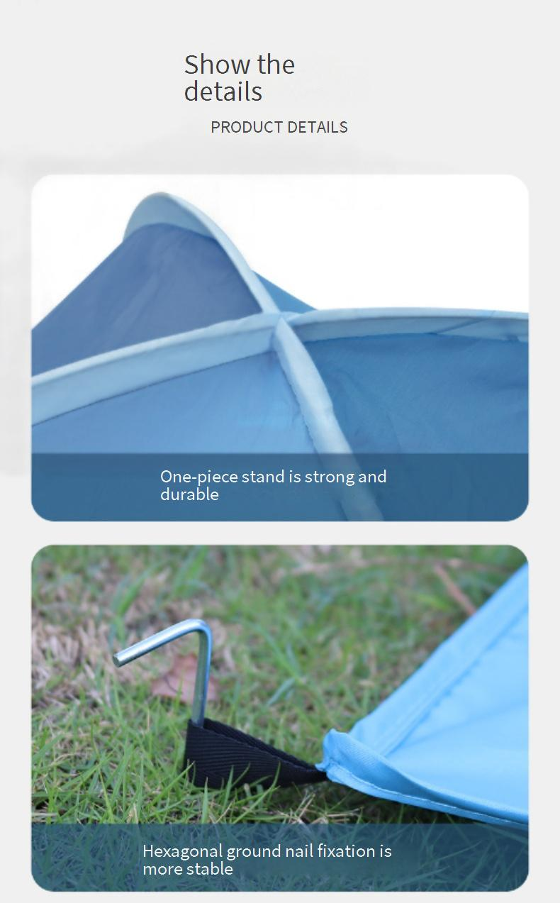 Automatische opvouwbare kampeertent - direct op te zetten strandtent met zonwering en waterdichtheid voor buitenavonturen_voghion.com