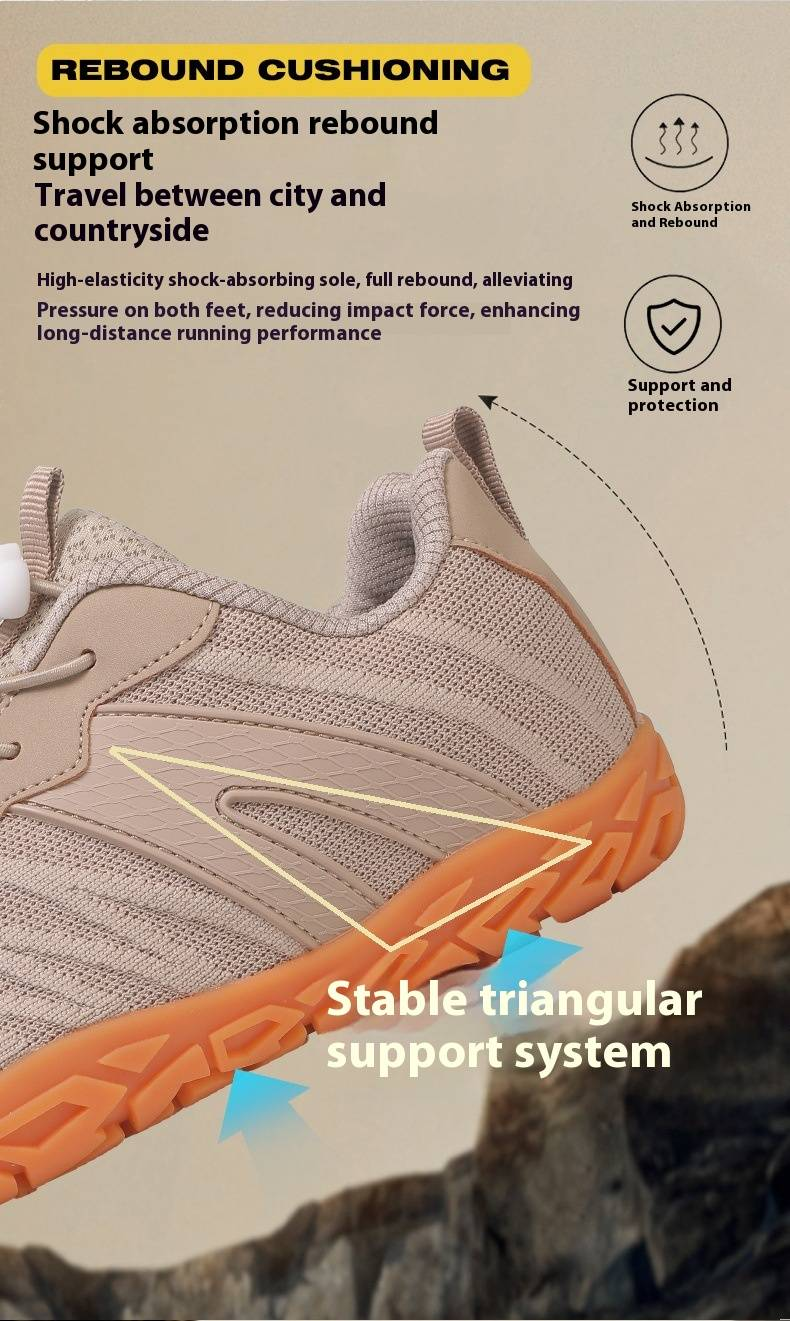 Breathable Unisex Sports Shoes For Running, Hiking, Yoga & Gym - Lightweight & Slip-Resistant With Rubber Sole_voghion.com