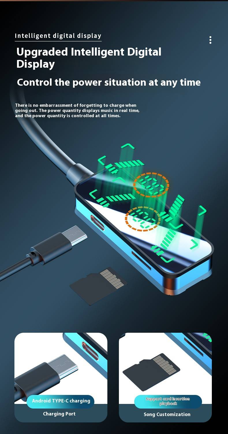 Neckband Bluetooth Headphones 5.4 With Digital Display, Hi-Fi Stereo Sound, Low Latency Gaming Mode, IPX6 Waterproof, Noise Cancellation, 8H Playtime_voghion.com