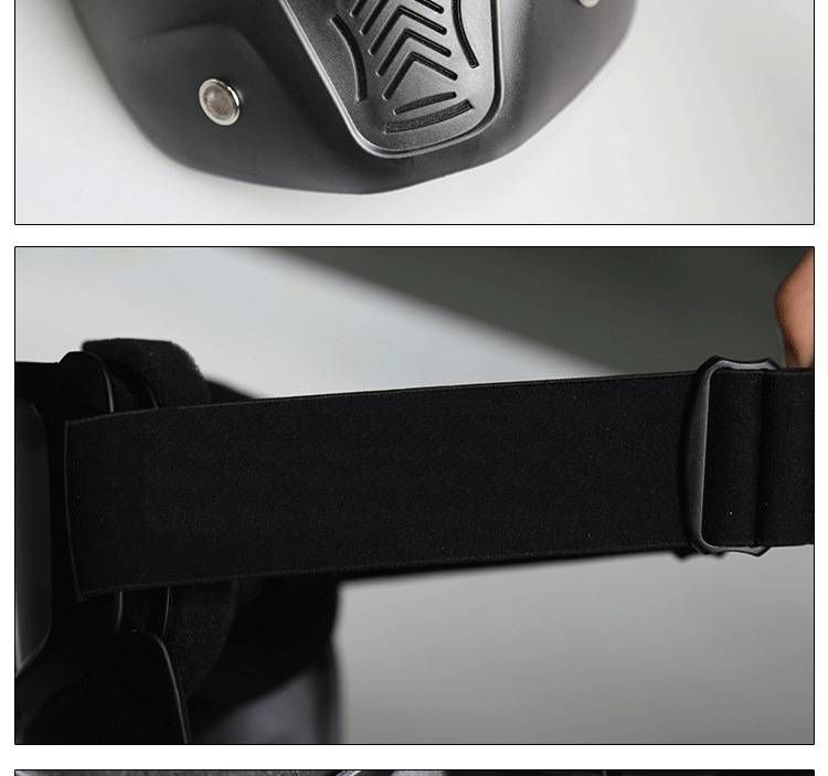 Retro Motorcycle Goggles – UV Protection, Anti-Fog, Interchangeable Lenses For Off-Road Riding, Snow Sports & Outdoor Adventures (Unisex)_voghion.com