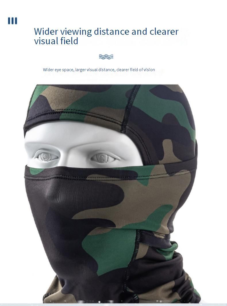 Cagoule unisexe d'hiver pour moto - Masque facial coupe-vent doublé en polaire pour le ski, le vélo et les activités de plein air (camouflage noir/blanc/gris/camouflage vert)_voghion.com