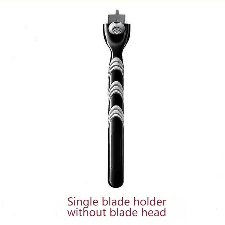 Premium Stainless Steel 3-Blade Razor Refills & Handle – Classic Shaving Kit For Men (4-Pack, Matte Black)_voghion.com