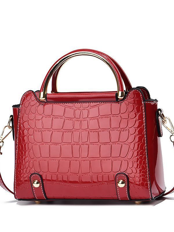 New Crocodile Pattern Versatile Fashion Small Square Korean Style Ins Single Shoulder Crossbo Handbag Women's Bag_voghion.com