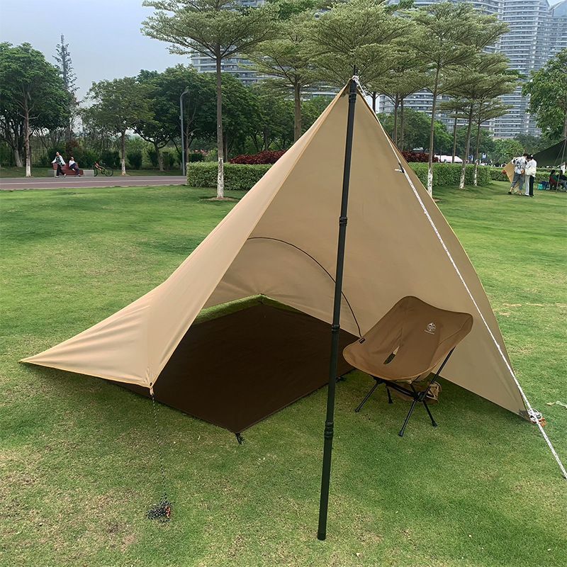 Tenda da campeggio pieghevole ispessita, impermeabile, da spiaggia, anti-umidità, in tessuto Oxford, per picnic_voghion.com
