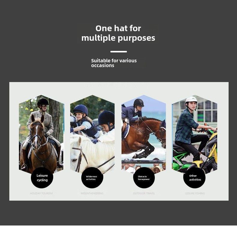 Jezdecká helma, jezdecká čepice, jezdecká čepice, letní ultralehká dětská jezdecká helma, velkoobchod s přeshraniční generací_voghion.com
