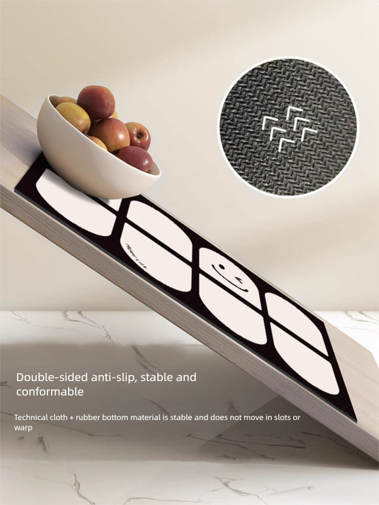 Cartoon Diatomaceous Earth Bath Mat, Water Absorption Quick Drying Non Slip, Wear Resistant Easy To Wash_voghion.com