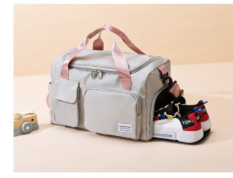 Travel with large capacity diagonal span, lightweight dry wet separation, foldable storage, fashionable fitness bag for_voghion.com