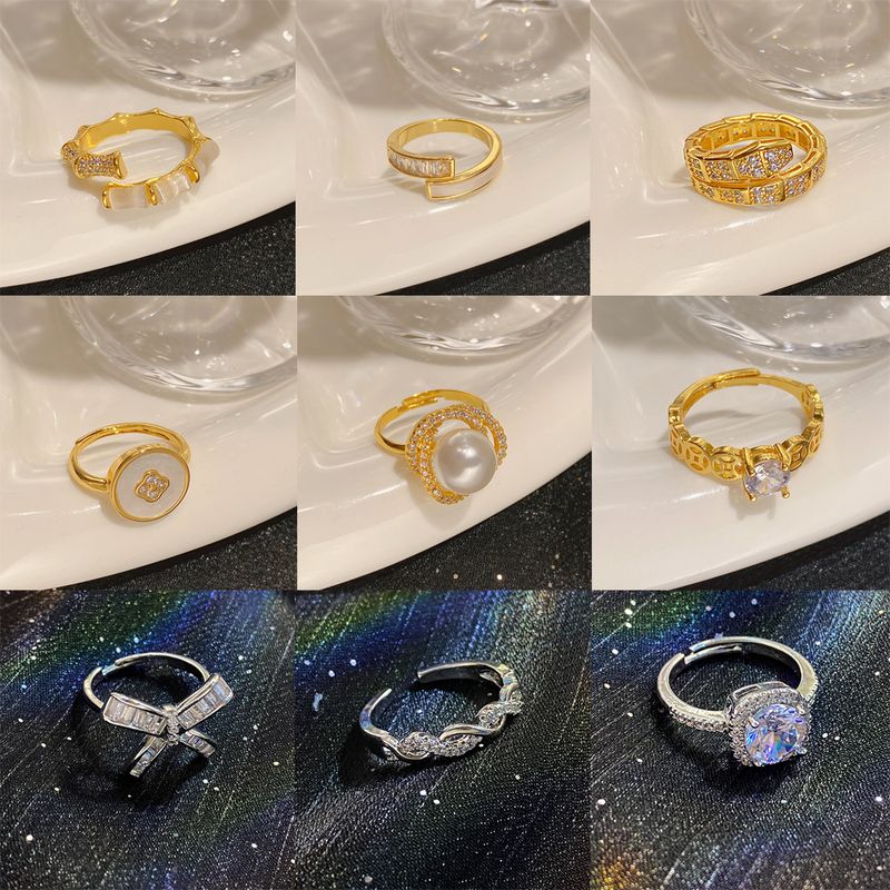 2023 New True Gold Electroplated Ring For Women With Adjustable Opening, Internet Red Ring, Handicraft, Small And Luxury_voghion.com