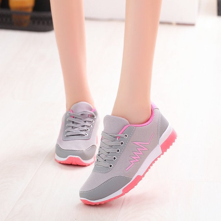 Damen-Sportschuhe, Freizeitschuhe, Sneakers, synthetische Fußgewölbeunterstützung, leicht zu reinigende Schuhe_voghion.com