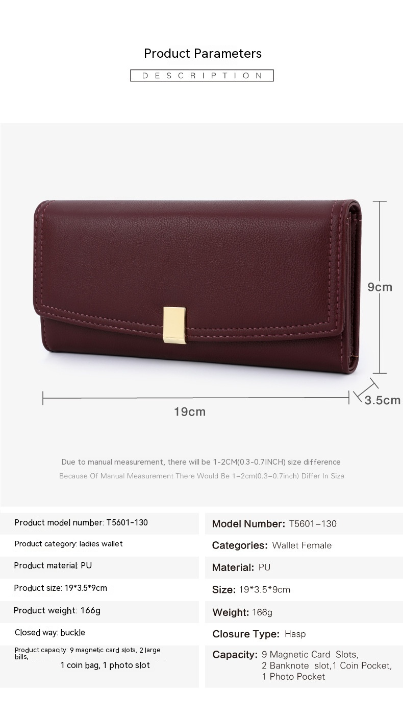 Tailian's New Dark Korean Version Wallet, Long, 30% Off, Women's High-end Feel Grab Bag Purchase_voghion.com