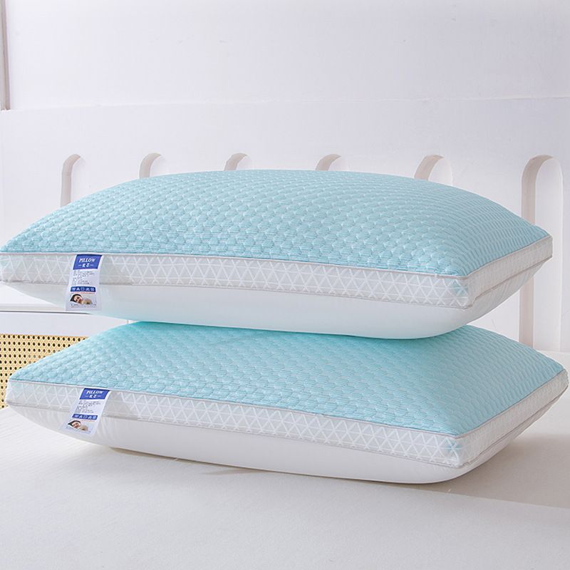 Gebreide zachte kussens om te slapen, ondersteunende bedkussens, donzig alternatief kussen 1 stuk_voghion.com