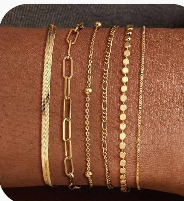 Braccialetto bohémien multistrato regolabile con catena a forma di cuore, stile punk a forma di serpente e osso, con personalità mista_voghion.com