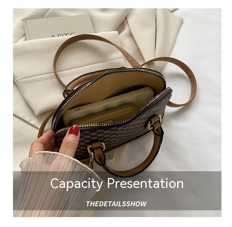 2023 neue Shell Tasche Mode Einfache Tasche Retro Trendy Handheld Schulter Tasche Lässige Umhängetasche_voghion.com