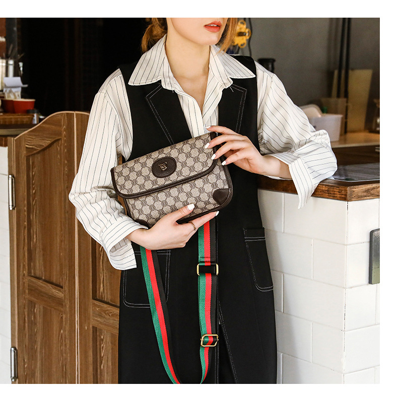 Väska 2023 New Fashion Unisex Mode Tiger Head One Shoulder Crossbody Väska Midjeväska Bröstväska Sommar Liten Väska Mångsidig_voghion.com