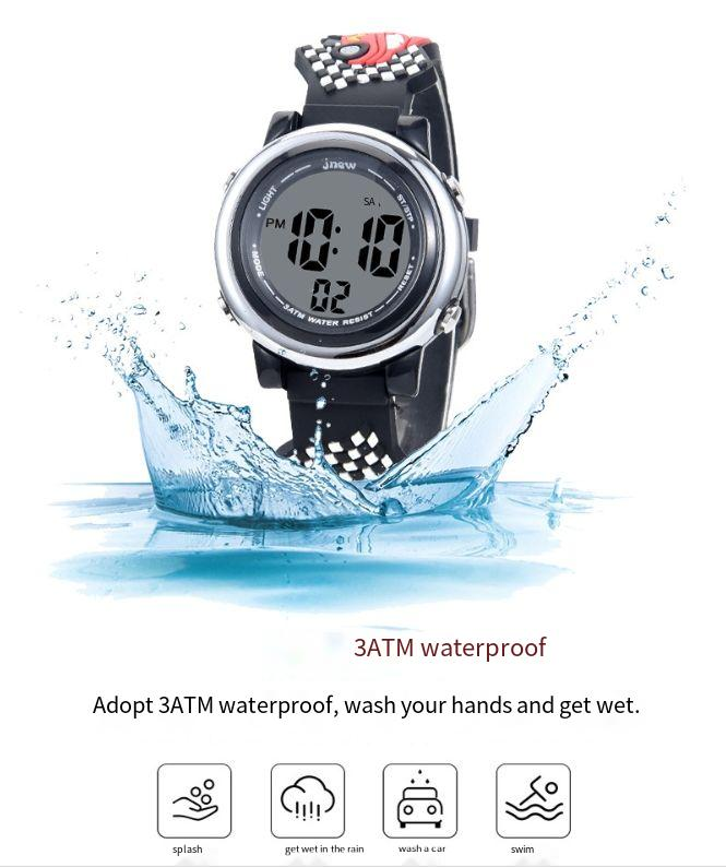 Kinderhorloge Kleurrijk glow-in-the-dark waterdicht multifunctioneel horloge Sport kinderhorloge cartoon LED elektronisch horloge_voghion.com