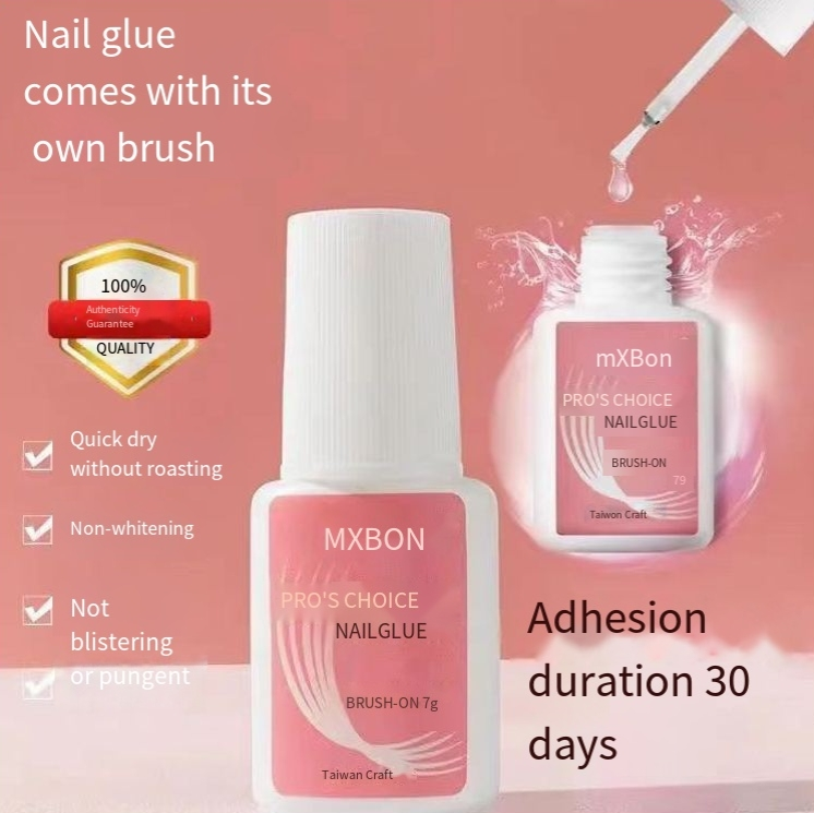 Colla per unghie adesiva per gioielli con diamanti, colla per unghie solida con pennello, colla per unghie ad asciugatura rapida da 8 ml_voghion.com
