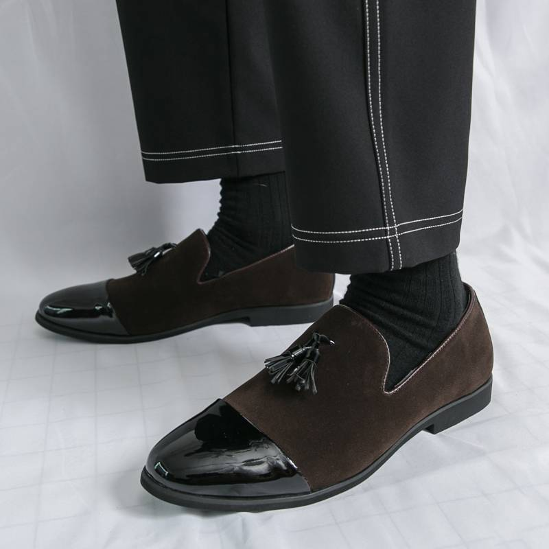 Man Casual Shoes Comfortable Fashion Luxury Loafers Men Leather Shoes_voghion.com