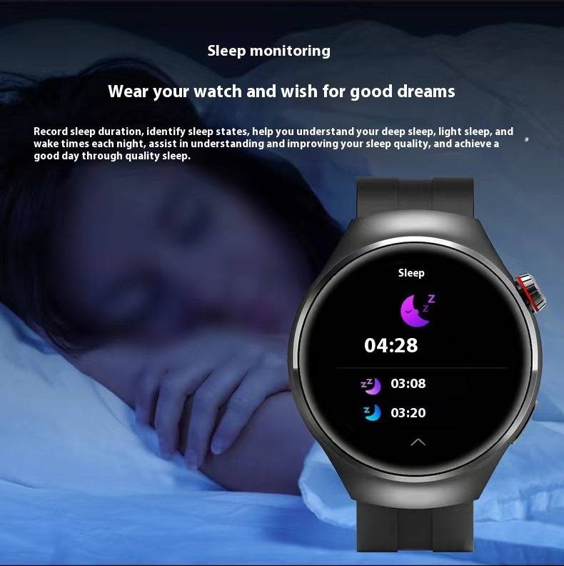 Smart Watch With Non-Invasive Blood Glucose Monitoring, Blood Oxygen, Heart Rate, Sleep Tracking & Bluetooth Calling_voghion.com