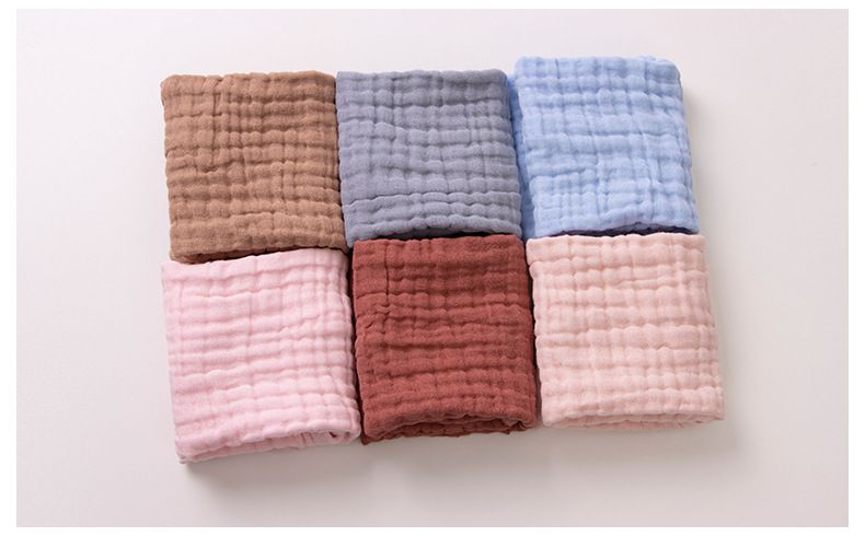 Six-Layer Gauze Towel 30*50 | Cross-Border Newborn Baby Towel | Class A Drool Towel & Face Towel_voghion.com