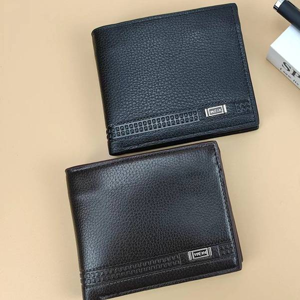 Portafoglio sottile da uomo INNERSOi con cerniera, porta carte multiuso, protezione RFID, portafoglio bifold in pelle PU per lavoro e viaggio_voghion.com