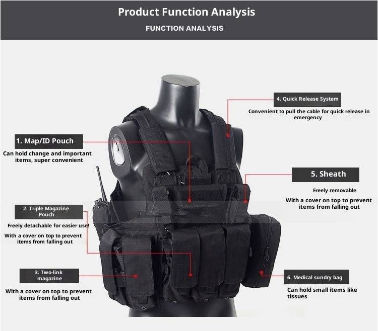 Taktische Ghost-Weste – MOLLE-Brustgurt in Militärqualität für Airsoft, Jagd und Outdoor-Überleben (einstellbar, Multi-Cam-Farboptionen)_voghion.com