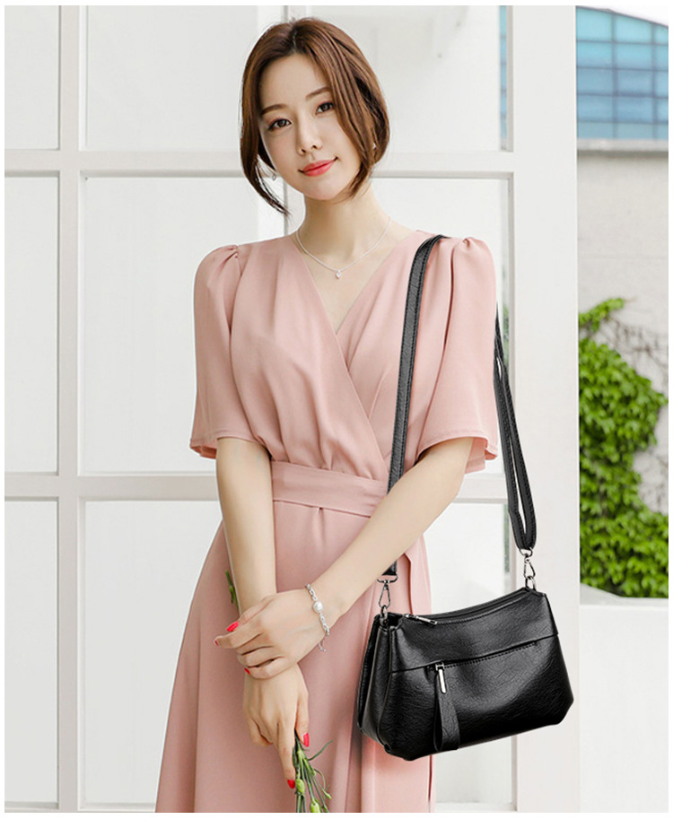 Middelbare leeftijd Vrouwen Tas Mode Enkele Schouder Crossbody Tas Eenvoudige Trend Moeder Tas Sfeer Tas_voghion.com