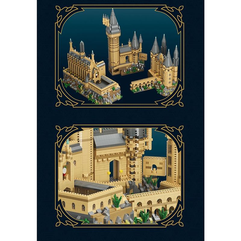 Neu Micro Ziegel City Kreative Medieval Magic Castle Serie Schule Architektur Modell Bausteine Geschenke Spielzeug Kinder_voghion.com