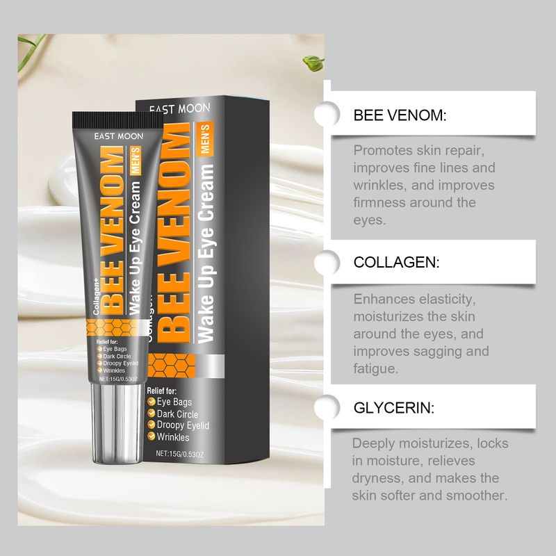 Crema de ochi EAST MOON pentru bărbați, hrănește și hidratează pielea din jurul ochilor, oferind o îngrijire elastică și hidratantă._voghion.com