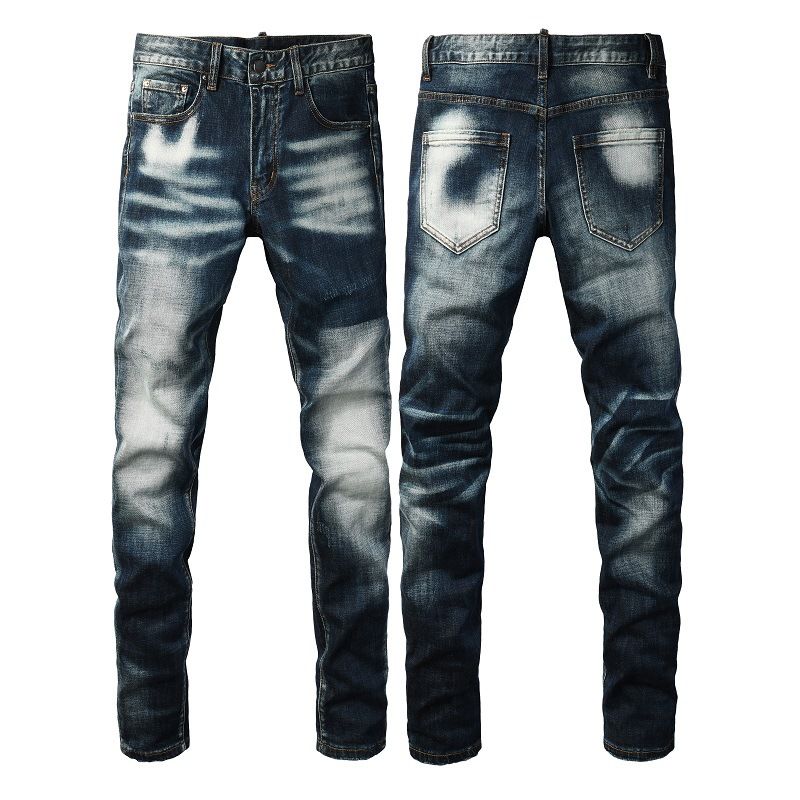 Abbigliamento da uomo, marchio di moda per il commercio estero, D2 Jeans, stile maschile, pantaloni casual versatili da uomo, stile retrò, blu, strappati, 6905_voghion.com