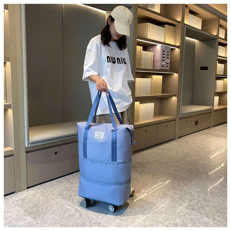 Travel Large Capacity Universal Wheel Student Business Trip Maternity Storage Waterproof Dry Wet Separation Expandable_voghion.com